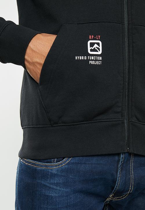 Replay - Replay zip hoody - black