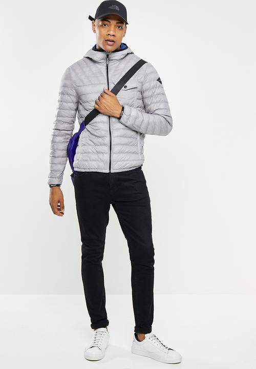 Replay - Hooded puffer jacket - grey