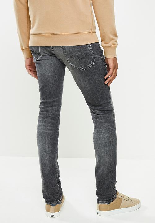 Replay - Slim fit denim jeans - black washed