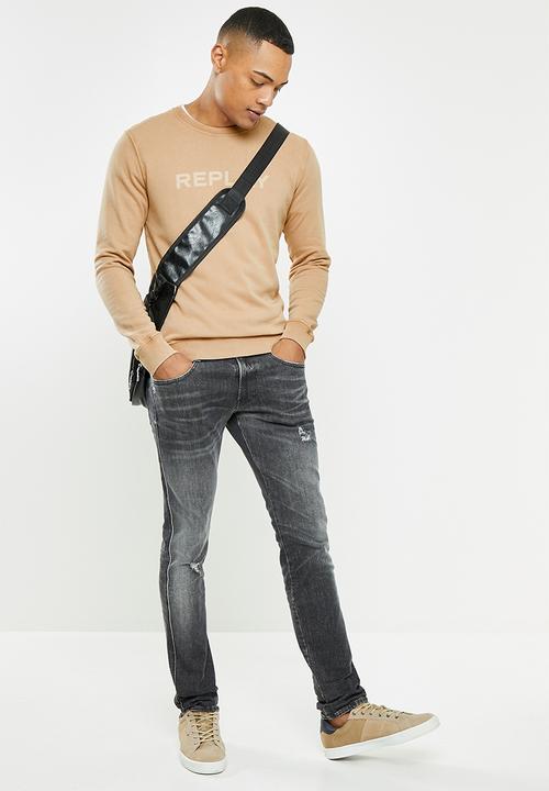 Replay - Slim fit denim jeans - black washed