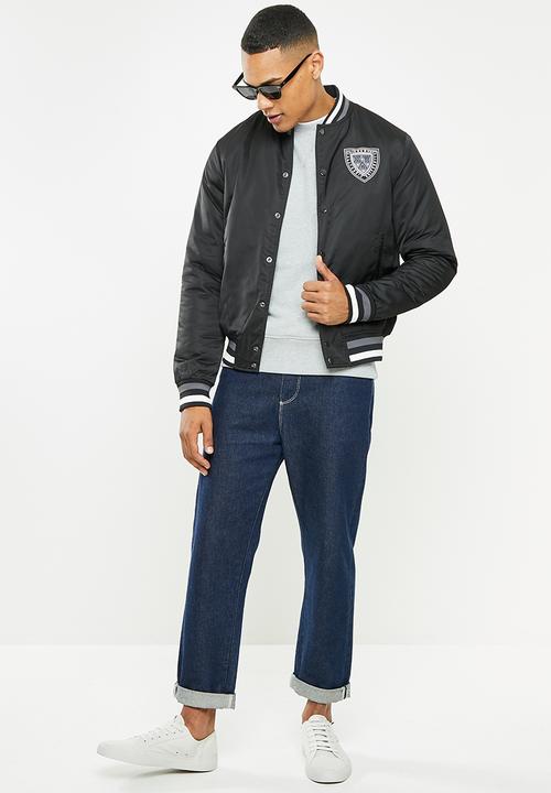 Superdry. - Varsity bomber - jet black
