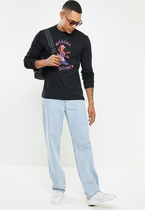 adidas Originals - Stoked Alien Long-Sleeve Tee- black