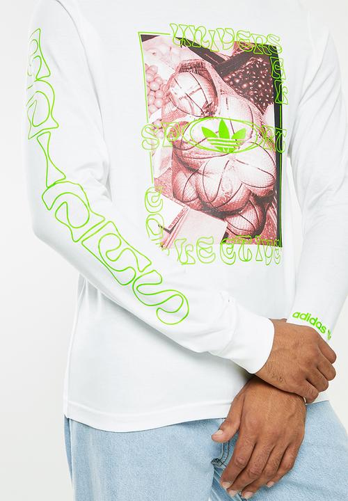 adidas Originals - Bball surreal LS Tee- core white