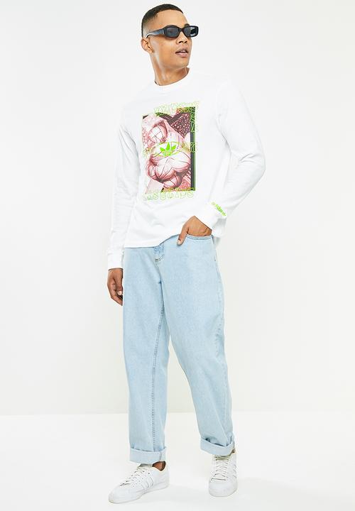 adidas Originals - Bball surreal LS Tee- core white