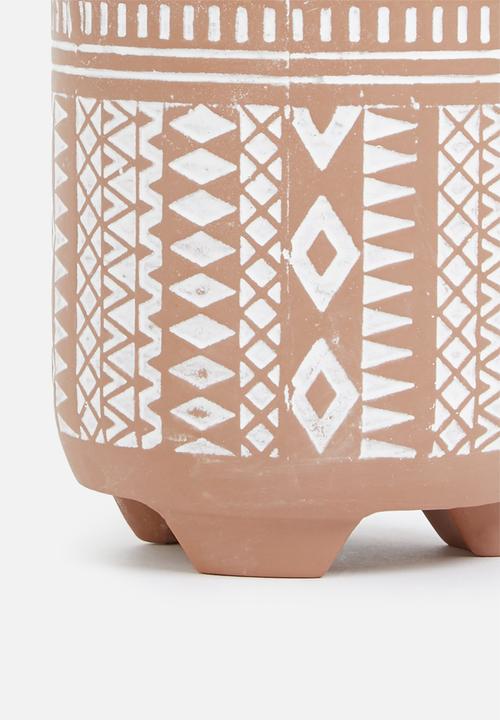 H&S - Terracotta flower pot set of 3 - clay