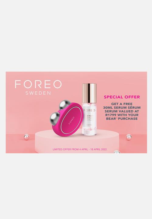 FOREO Sweden - BEAR™ Facelift Fuchsia + free SERUM SERUM SERUM 30ml