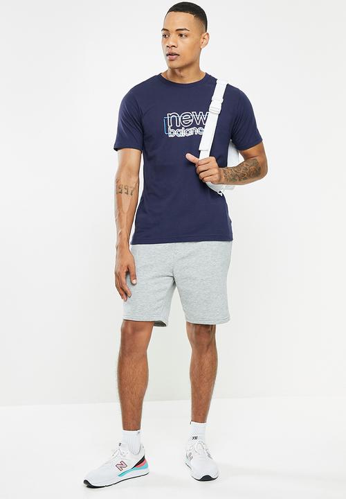 New Balance  - Nb classics graphic brand tee - pigment