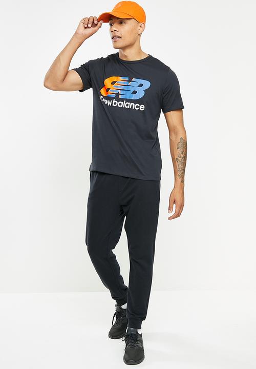 New Balance  - Tenacity Heather Tech SS Print Tee - Black 