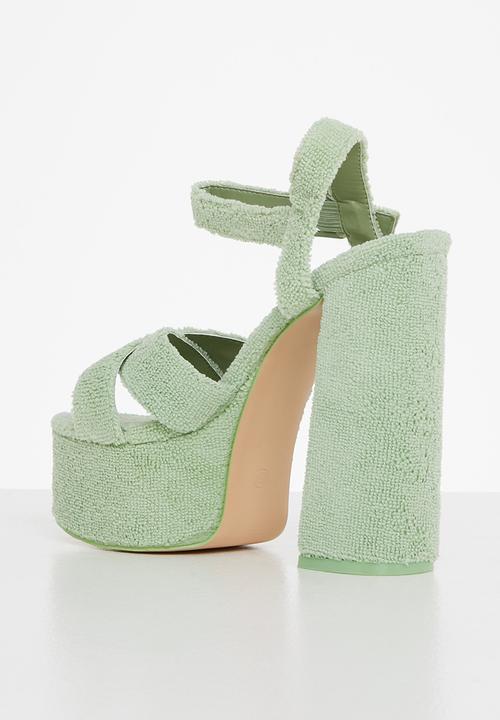 Public Desire - Content chunky platform high heel - mint 