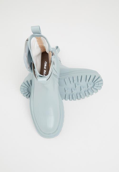 Public Desire - Thought chunky sole ankle boot - blue