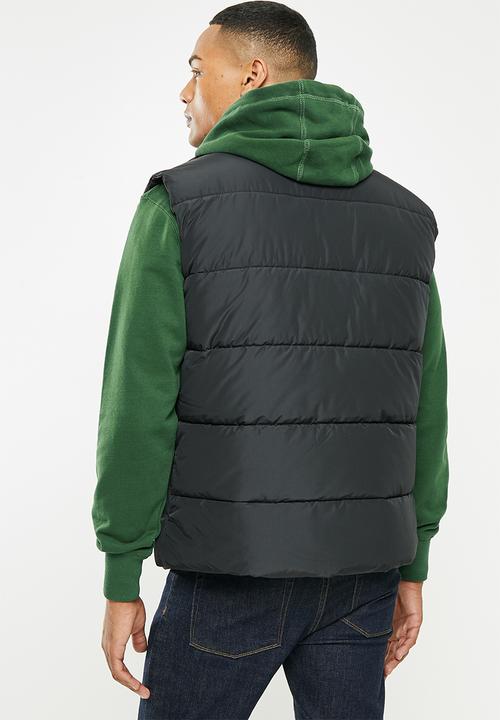 Superdry. - Sports puffer gilet - black