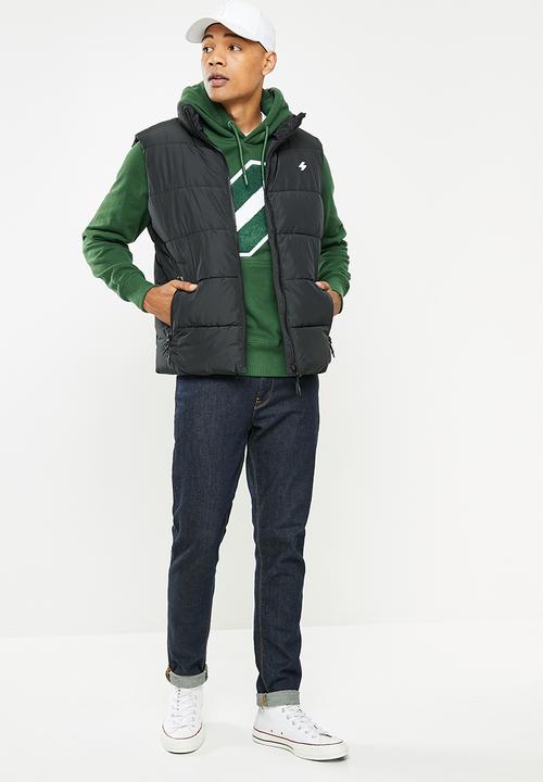 Superdry. - Sports puffer gilet - black