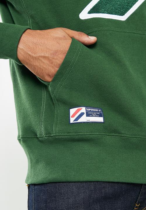 Superdry. - Superdry code logo che hood - dark green