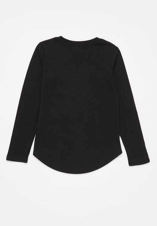 Nike - Nkg mini me ls gfx tee - black