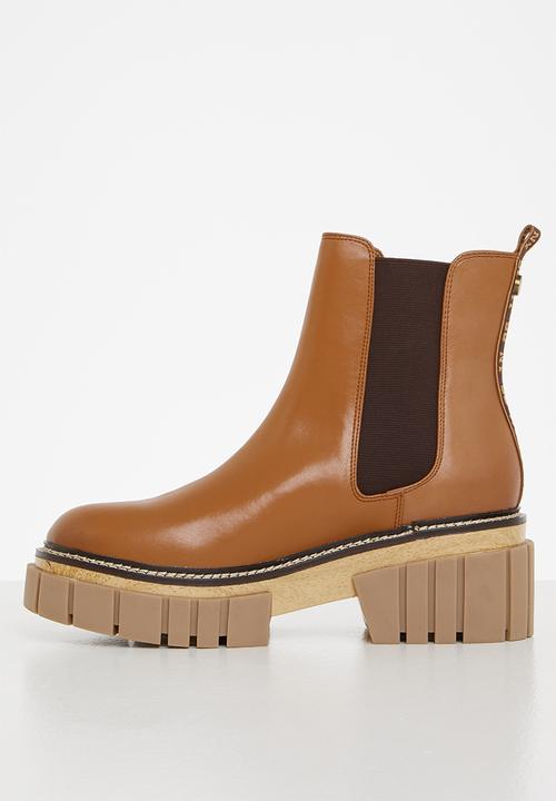 Steve Madden - Hailstorm leather chelsea boot - tan