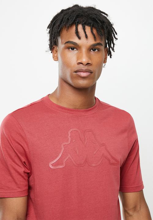 KAPPA - Logo coly T-shirt - burgundy