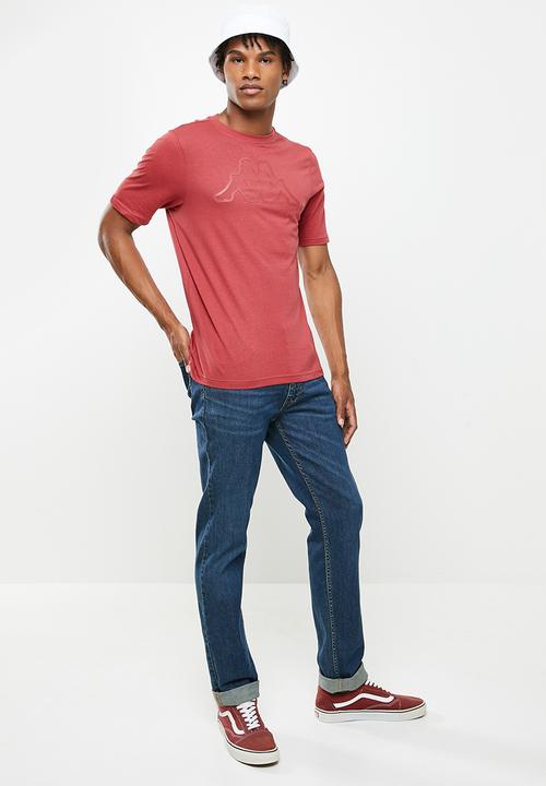 KAPPA - Logo coly T-shirt - burgundy