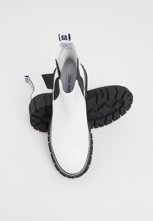 Steve Madden - Hailstorm leather chelsea boot - white