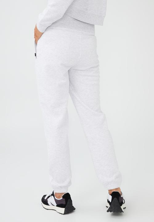 Cotton On - Maternity plush gym track pant - cloudy grey marle