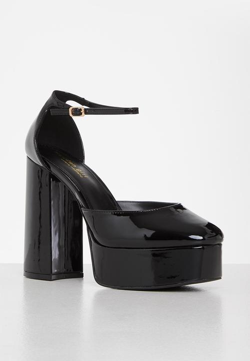 Madden Girl - Dion platform heel - black patent