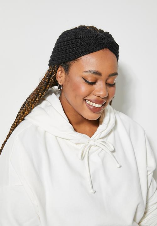 Superbalist - 2 pack headband set - black & grey