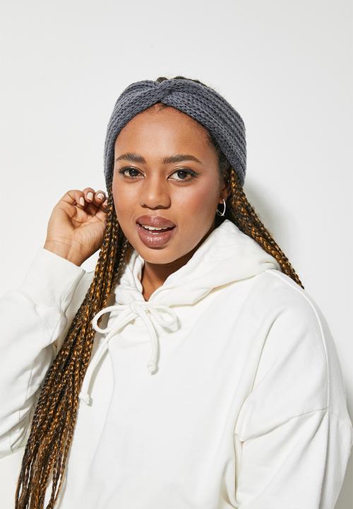 Superbalist - 2 pack headband set - black & grey