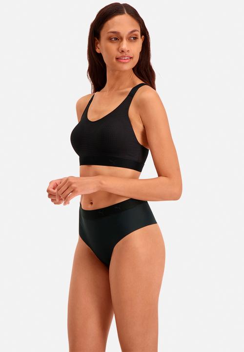 PUMA - Puma women high waist sporty string 2pack - black