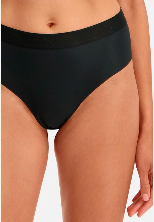 PUMA - Puma women high waist sporty string 2pack - black