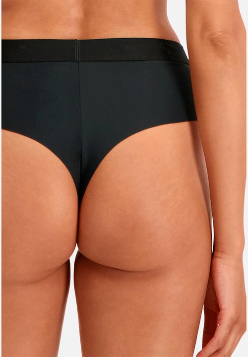 PUMA - Puma women high waist sporty string 2pack - black