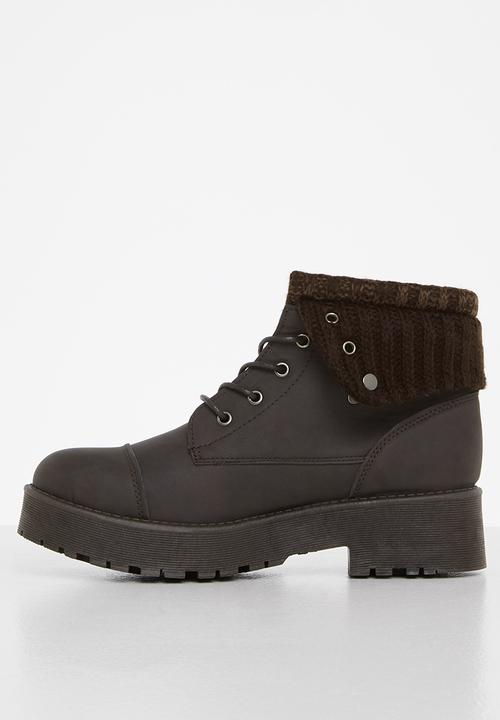 Seduction - Lined hiking boot - choc