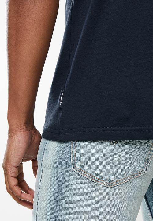 Ben Sherman - Ska check short sleeve target tee - navy