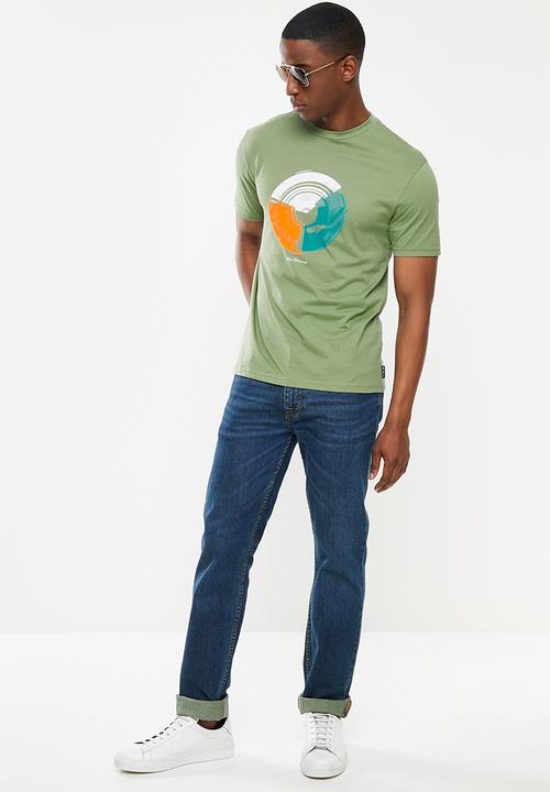 Ben Sherman - Music mash tee - pale khaki