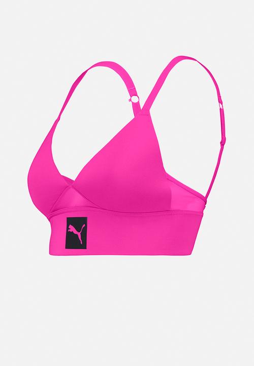 PUMA - Puma women padded longline bralette - pink