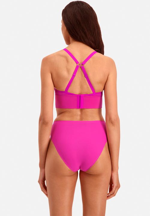 PUMA - Puma women padded longline bralette - pink