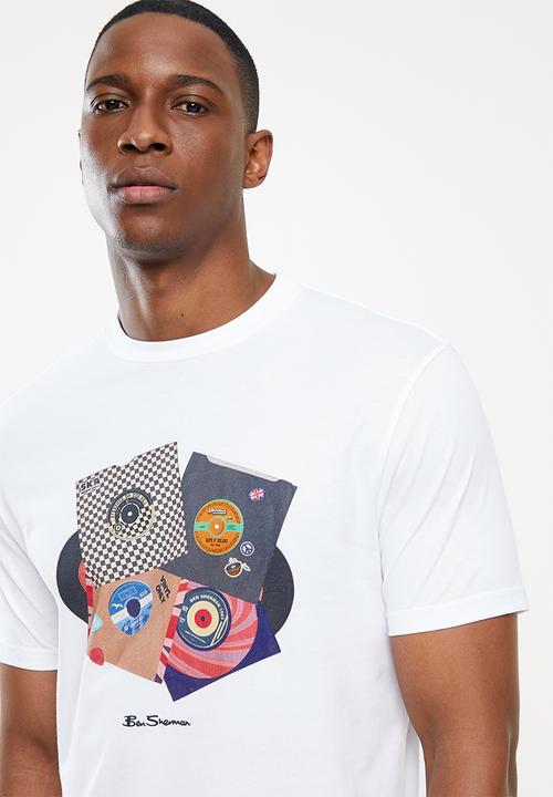 Ben Sherman - 45 records tee - white