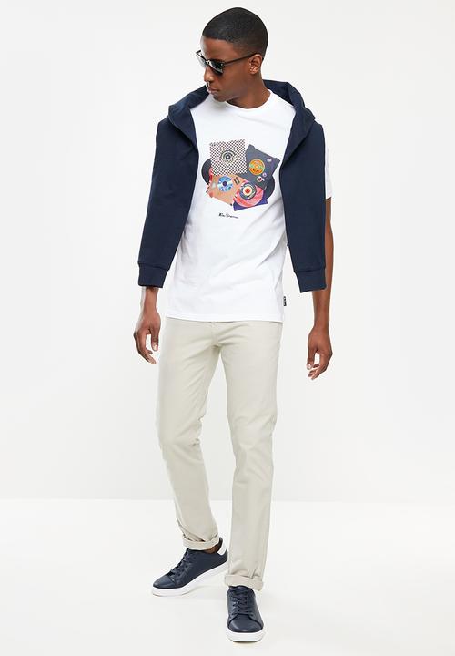 Ben Sherman - 45 records tee - white