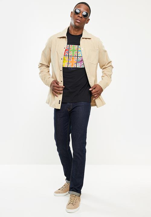 Ben Sherman - Painted jacks tee - black