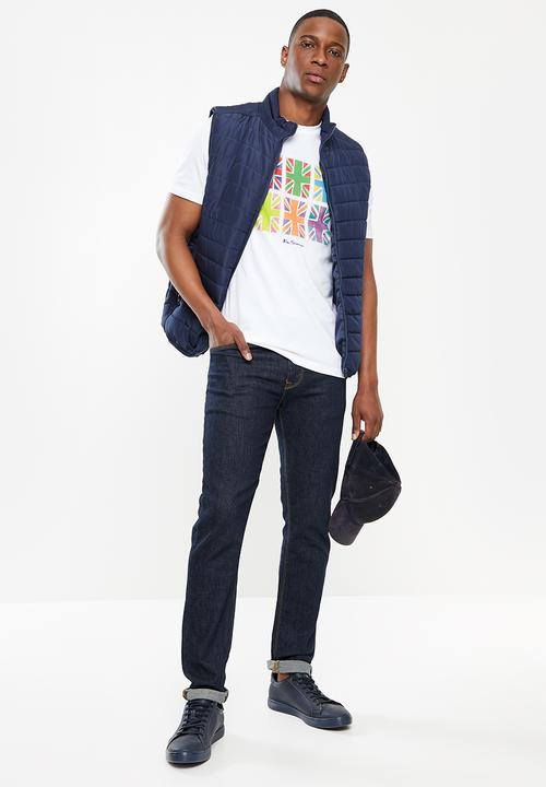 Ben Sherman - Painted jacks tee - white