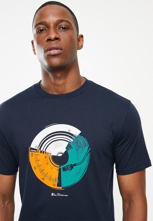 Ben Sherman - Music mash tee - navy