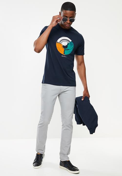 Ben Sherman - Music mash tee - navy
