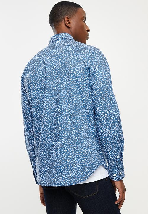 Nautica - Poplin print  - estate blue