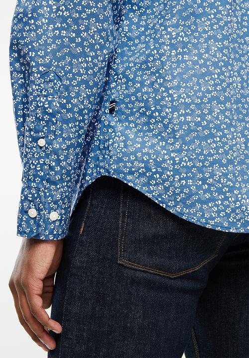 Nautica - Poplin print  - estate blue