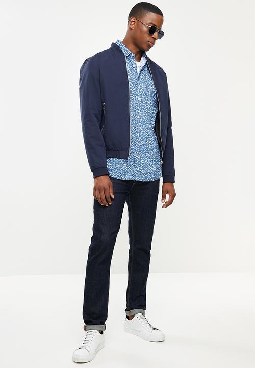 Nautica - Poplin print  - estate blue