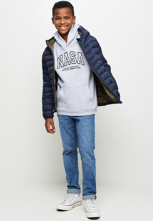 Superbalist - NASA hoodie - grey melange