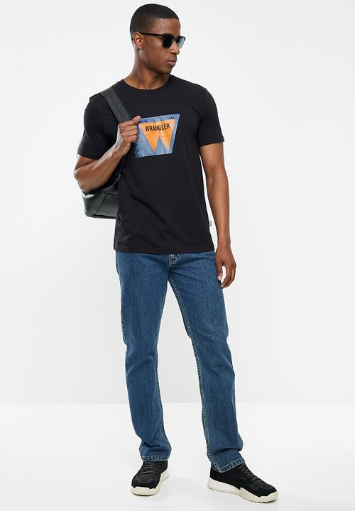 Wrangler - Big w tee - black