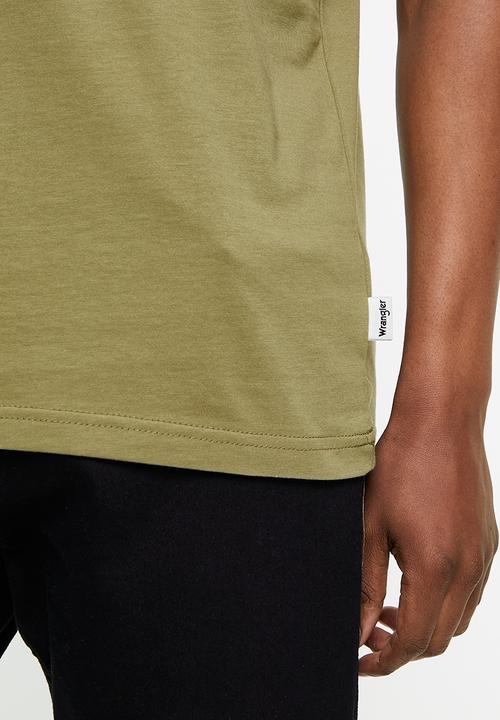 Wrangler - Usa tee - green