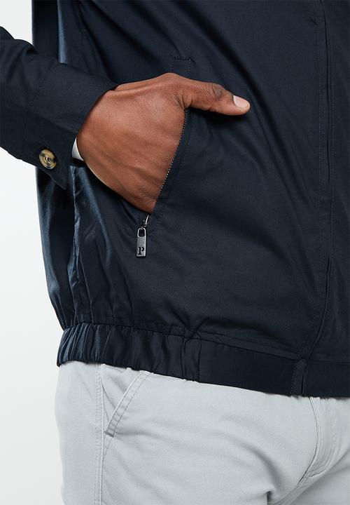 POLO - Funnel Harington Jacket  - Navy