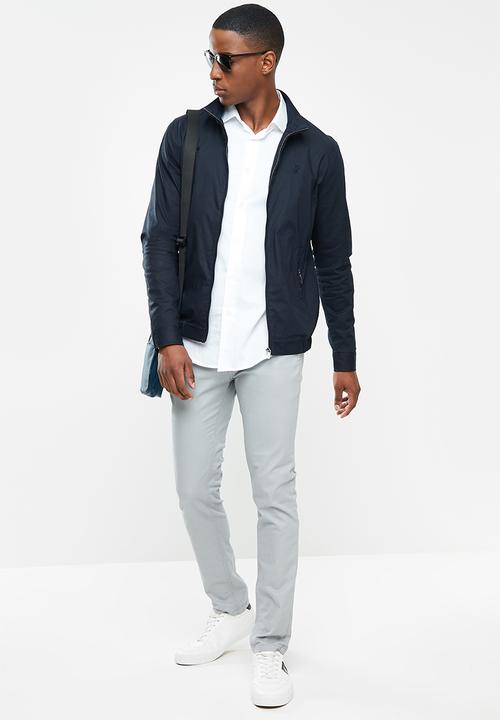 POLO - Funnel Harington Jacket  - Navy