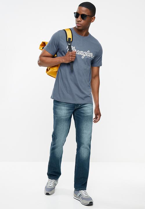 Wrangler - Classic tee - vintage blue