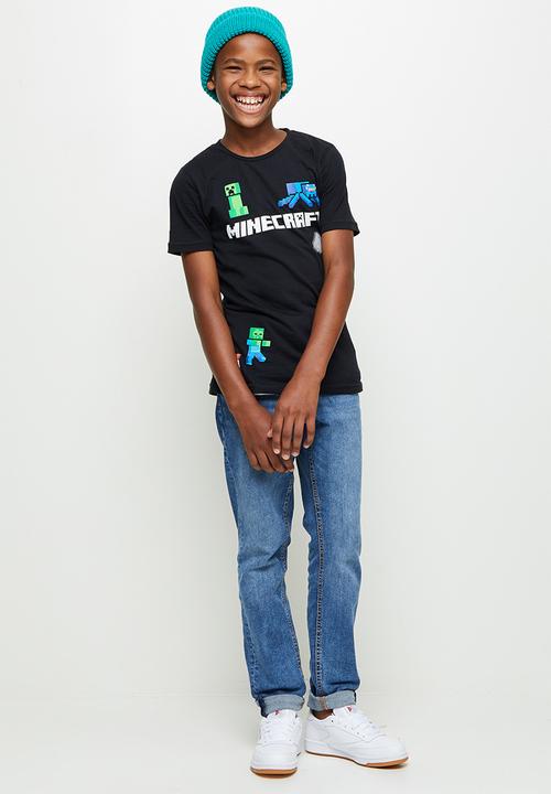 Rebel Republic - Minecraft logo tee - black